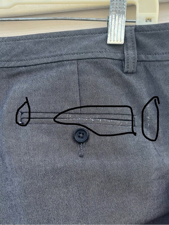 Banana Republic Martin Fit Cotton Blend Trouser Pants Gray Size 10 - Picture 11 of 12
